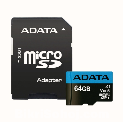 Adata 64GB micro SD class-10 memory card